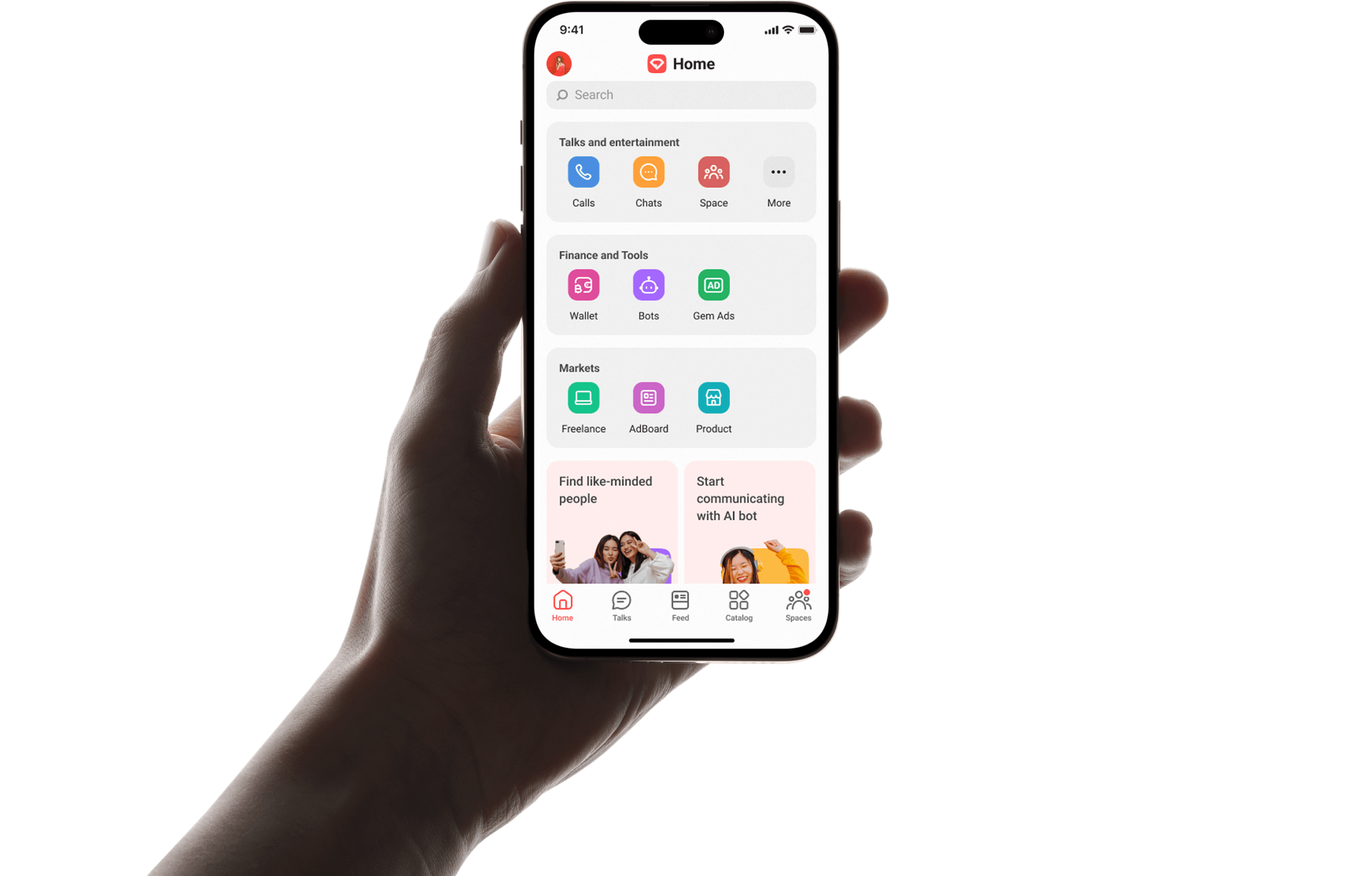 Secure mobile app interface